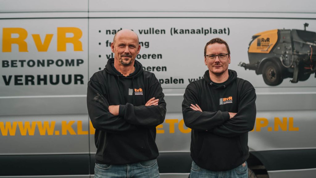 Dit zijn René en Hans, directie RvR Betonpomp Verhuur