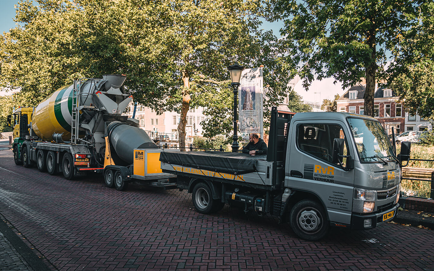 RvR Betonpomp verhuur Materieel Kleine Betonmixer - binnenstad