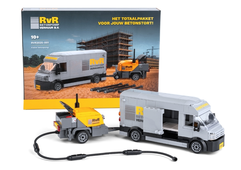 Lego Betonpomp met Doos Spaaractie